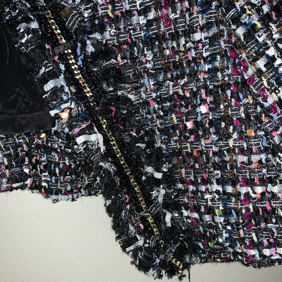 Tweed Blazer with Chain Detail - Picture 2 of 3